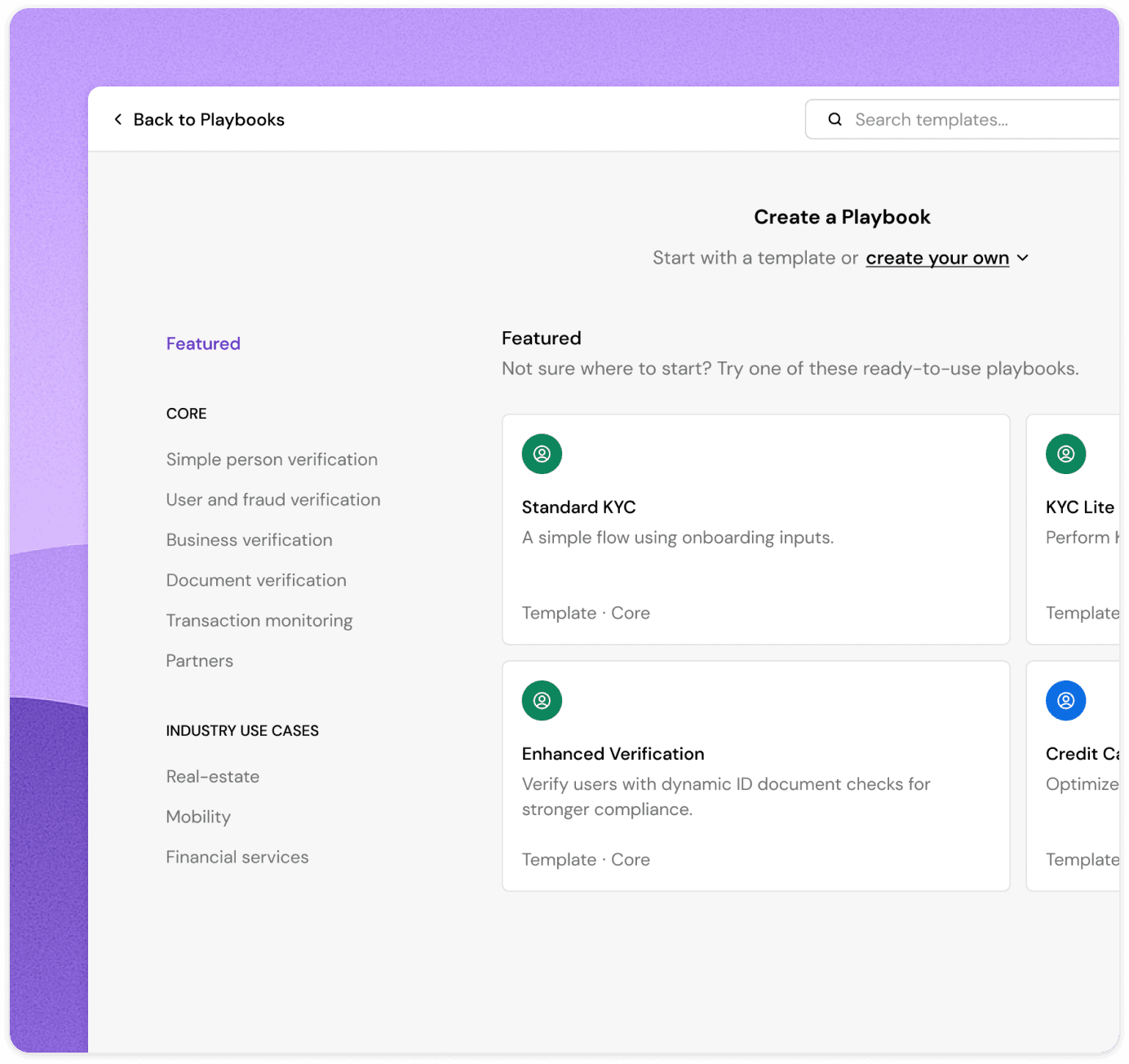 Start with a template